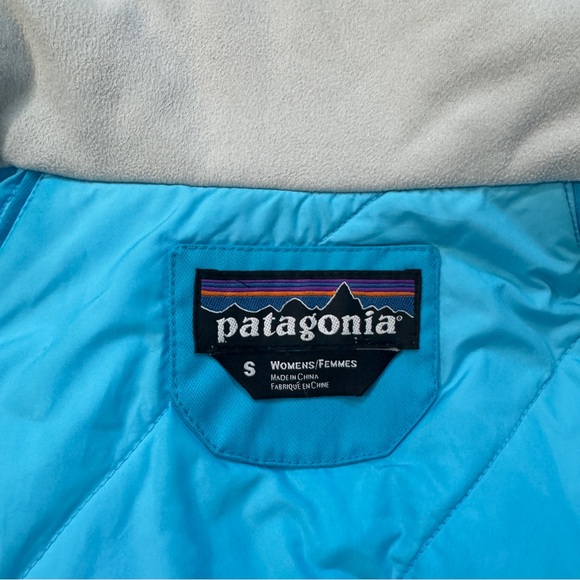 Patagonia Women’s Insulated Snowbelle Jacket Cyan Blue Size Small - Picture 7 of 11